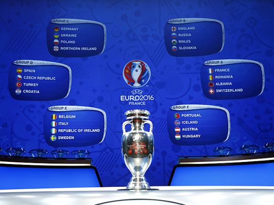Жеребьевка команд финального футбольного турнира ЕВРО2016